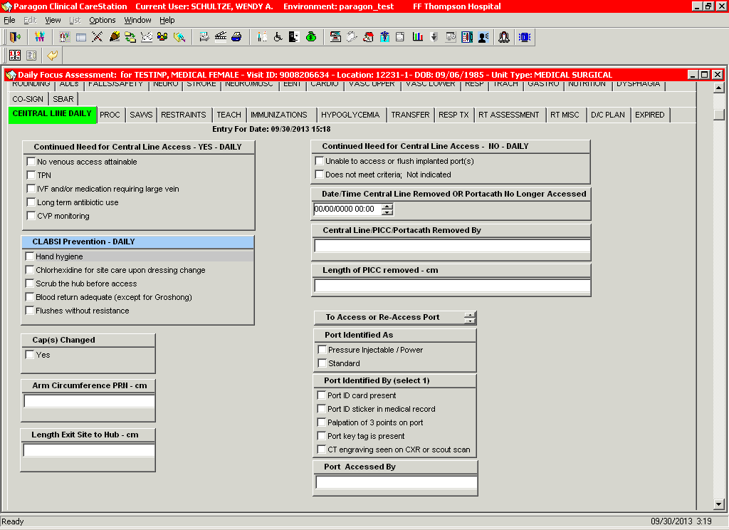 NK4EO Clinical Care Station screen shot